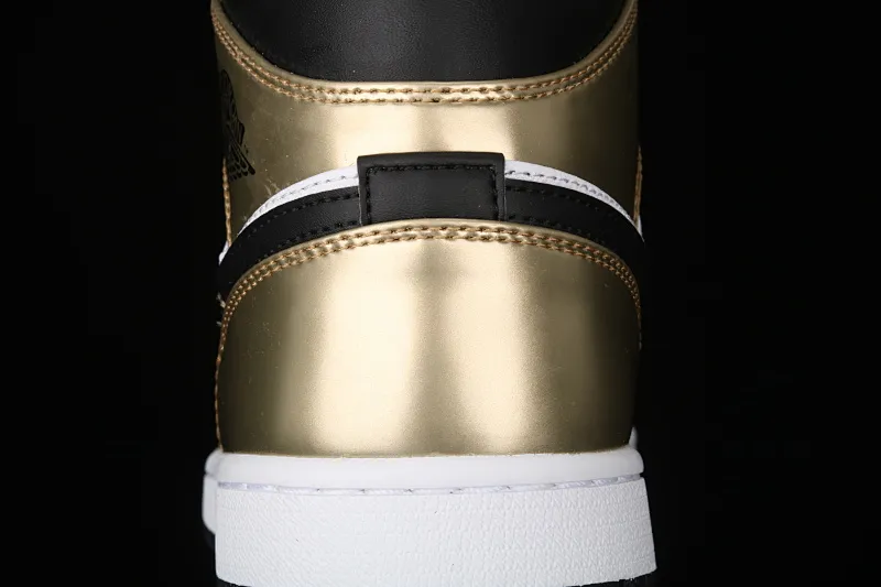 All categories Air Jordan Jordan series basketball shoes Air Jordan 1 Mid G version pure original Air Jordan 1 Mid AJ1 Joe 1 liquid gold DC1419-700